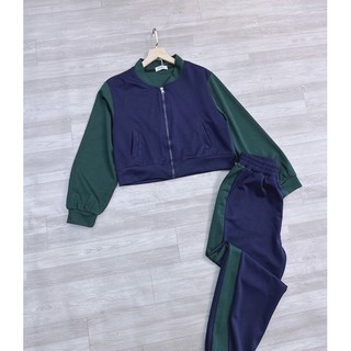 BỘ PHỐI XANH THAN BOMBER