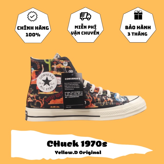 giày sneaker CONVERSE 1970s cao cổ họa tiết -167761C