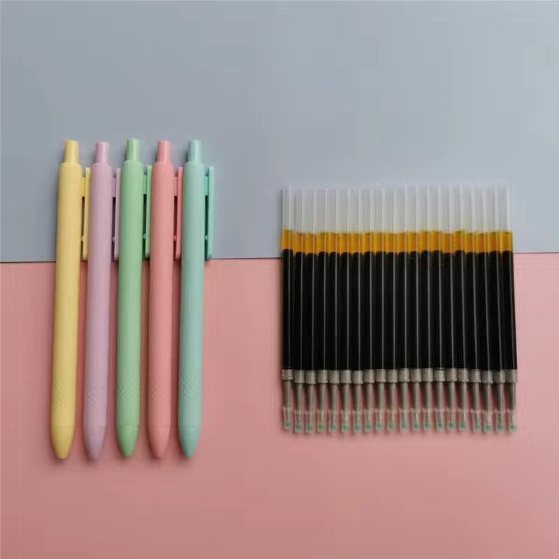 Y&amp;X Bút Mực Gel Màu Đen Macaron Xinh Xắn Cho Học Sinh