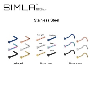 Khuyên cánh mũi đá tròn thân khuyên nhiều màu sắc thép không gỉ Simla - Simla Body Jewelry