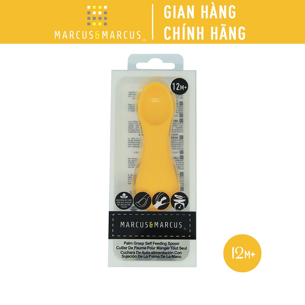 Thìa tập ăn silicon cho bé Palm Grasp Marcus & Marcus, từ 12 tháng - Lola