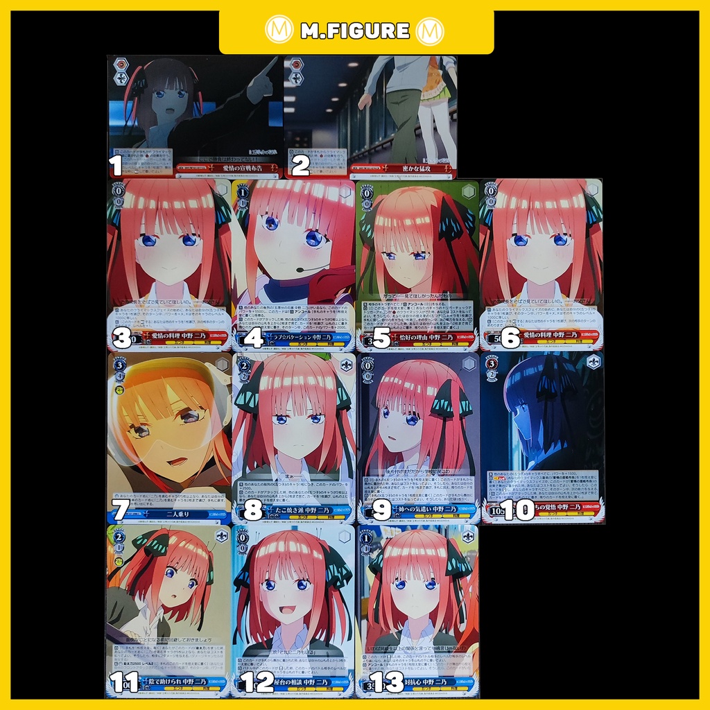 25 THẺ NGẪU NHIÊN NHÀ CÓ 5 NÀNG DÂU - GOTOUBUN NO HANAYOME RANDOM 25 CARDS - Weiß Schwarz Card