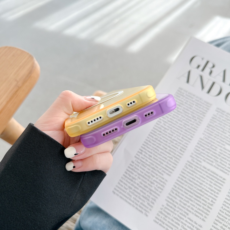 Ốp Điện Thoại Trong Suốt Từ Tính Bảo Vệ Ống Kính Máy Ảnh Cho iPhone 14promax 14 13promax 12 11