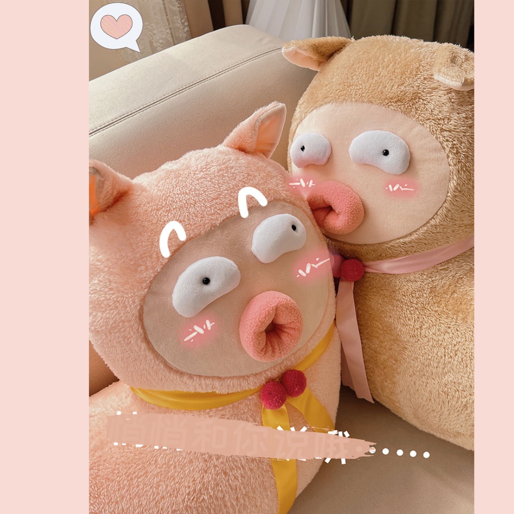 Order | Gấu nhồi bông hình lạc đà Alpaca môi trề chúm chím hài hước dễ thương