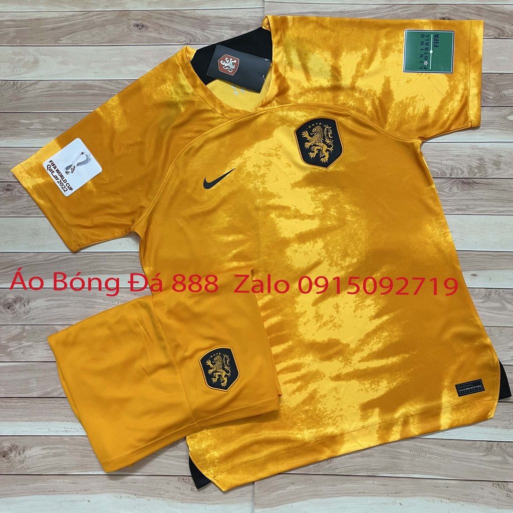 Áo Bóng Đá Đội Tuyển Hà Lan 2022 - Chuẩn Mẫu Thi Đấu - Vải Polyester Gai Thái Cao Cấp
