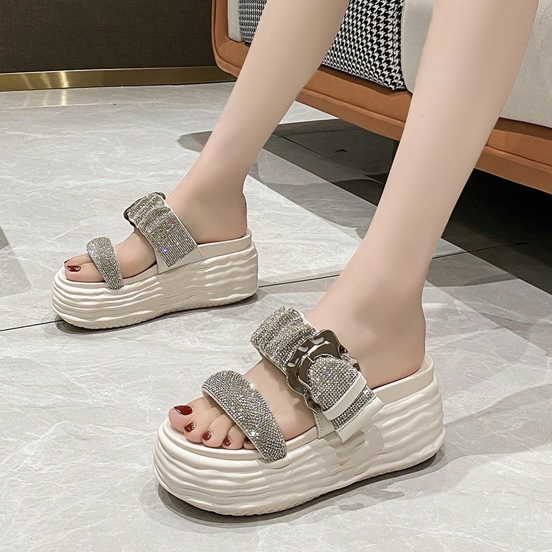 Dép bánh mì cao 8p