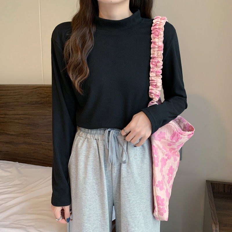 Áo Sweater Cổ Cao Mềm Mại Thời Trang Mùa Thu Hàn Quốc 2022 Cho Nữ