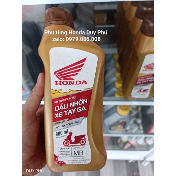 NHỚT XE TAY GA HONDA VISION, LEAD, AIR BLADE 4T SL10W-30