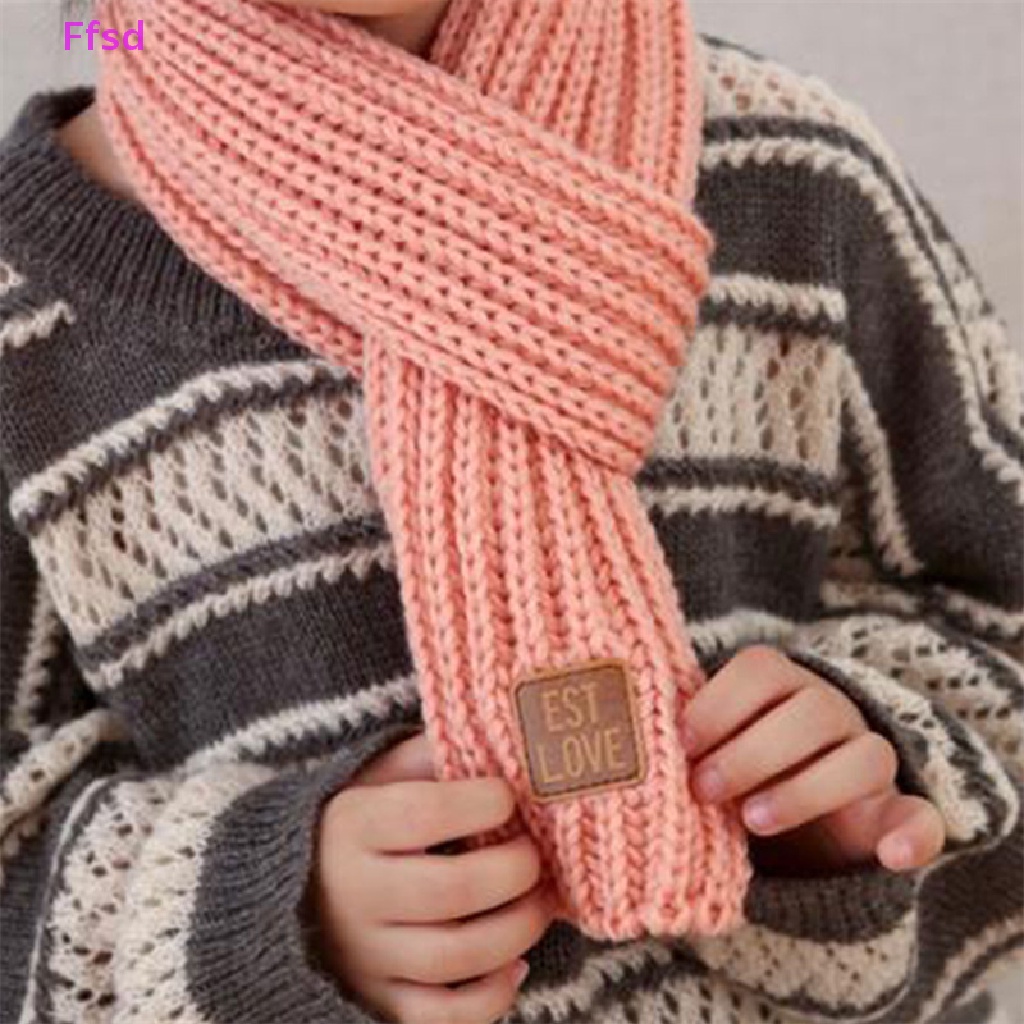 {Ffsd} Khăn Quàng Cổ Đan Len Mềm Mại Giữ Nhiệt Mùa Đông 2022 Cho Bé Trai Và Bé Gái * Bán Chạy