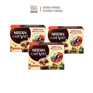 Combo 3 hộp cà phê hòa tan Nescafé café Việt đen đá