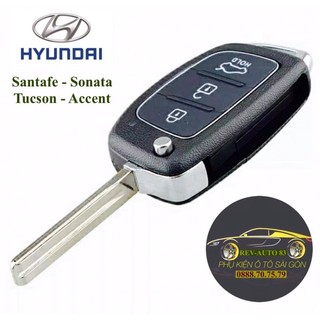 Vỏ chìa khoá ô tô Huyndai i10- Santafe-Accent-Sonata