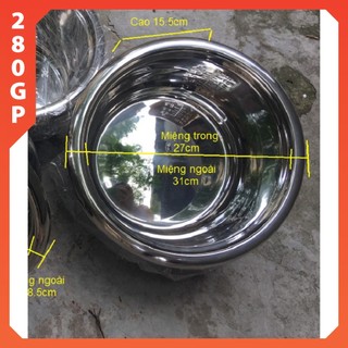 Lòng nồi cơm điện Inox 2 - 2.2 Lít - 28,6cm và 3.5 - 3,8Lít - 31cm vung rời