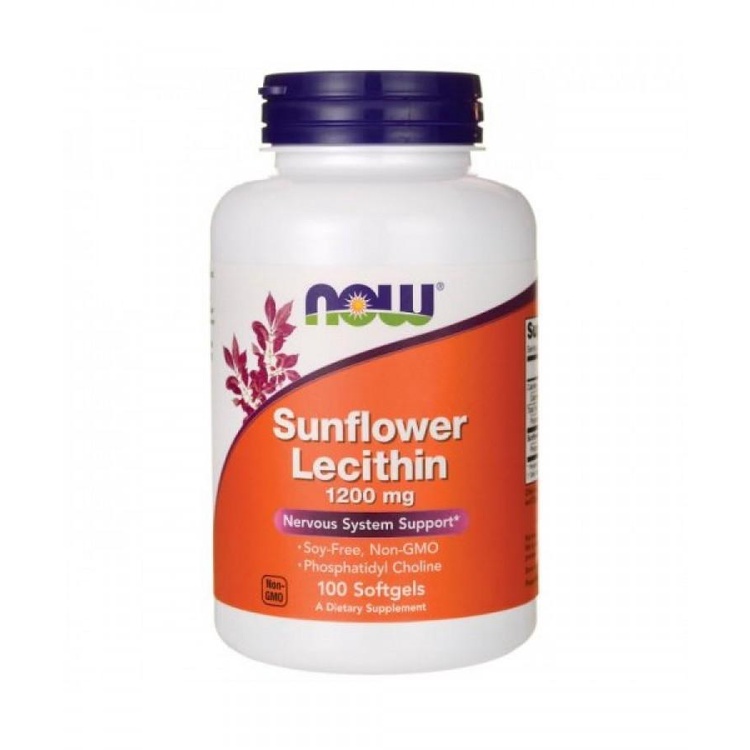 Viên Uống Thông Tắc Tia Sữa Now Foods Sunflower Lecithin 1200mg - 100 Viên