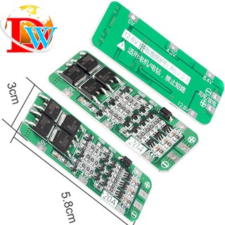 Bảng mạch mô đun bảo vệ pin li-ion 3s 20a 18650 pcb bms
