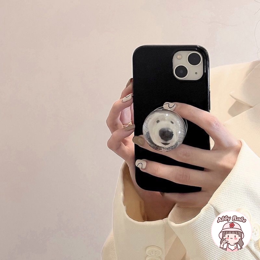 Ốp Điện Thoại TPU Mềm Chống Mồ Hôi Có Giá Đỡ Hình Chú Cún Dễ Thương Cho IPhone 14 Pro Max 11 7Plus 13 12 11 Pro Max X XS