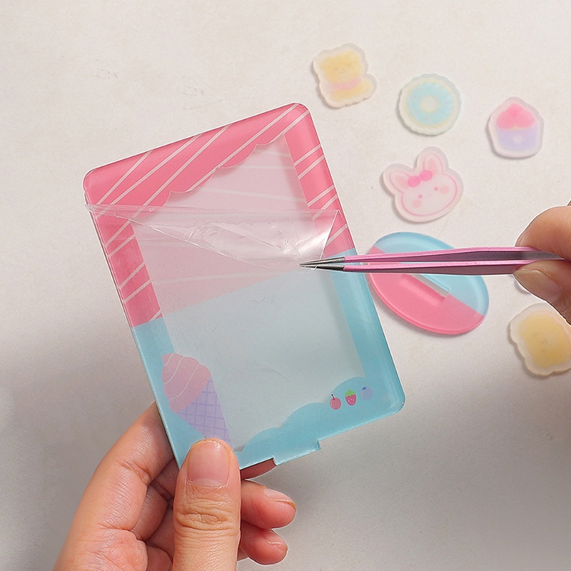 Khung Ảnh 3inch Bằng Acrylic Kèm Miếng Vá Dùng Trưng Bày Thẻ Ảnh