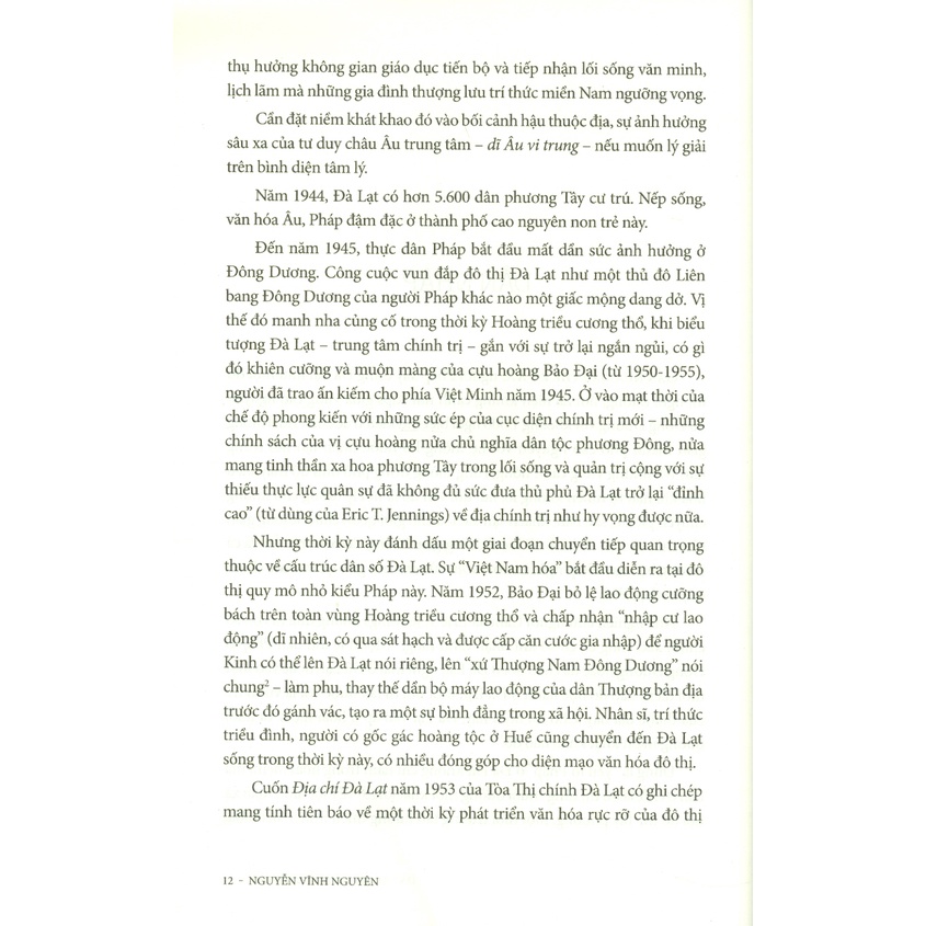 Sách - Đà Lạt, Một Thời Hương Xa - Du Khảo Văn Hóa Đà Lạt 1954 - 1975