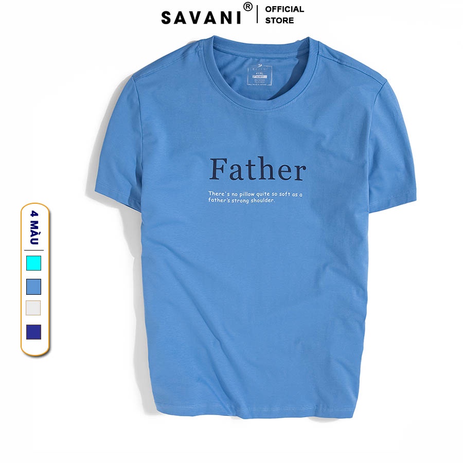 Áo thun nam cổ tròn SAVANI vải cotton USA cao cấp mềm mát phom trẻ trung năng động MTF003