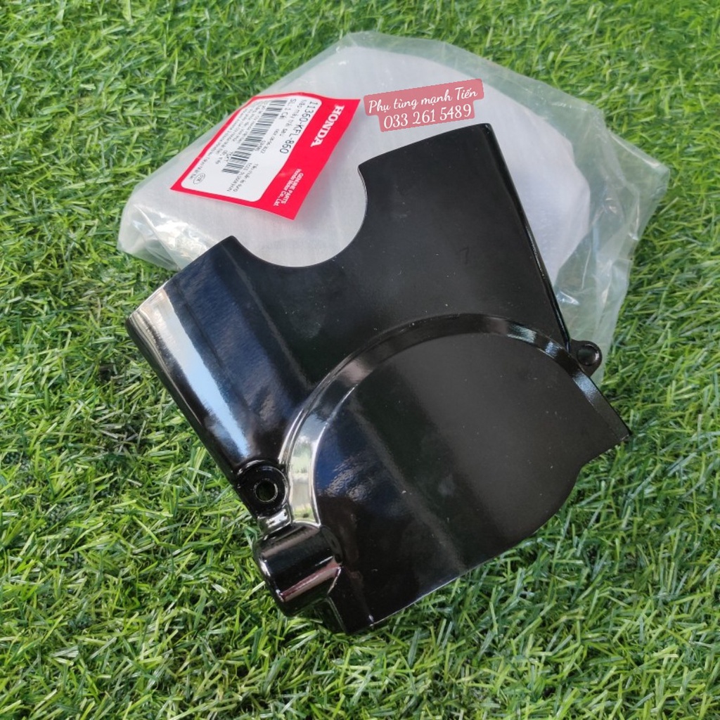 Bộ 3 nắp lốc Wave / Dream màu đen chính hãng Honda