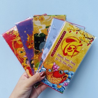 1 xấp bao lì xì tết quý mão - bao lì xì tết 2023 đẹp độc lạ - bao lì xì chipi hot trend