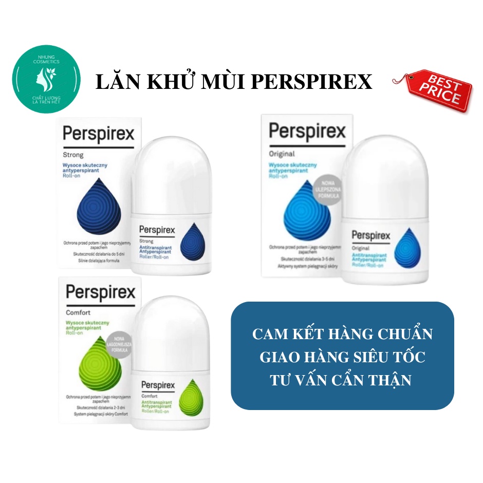 LĂN KHỬ MÙI PERSPIREX STRONG CHO DA KHỎE, MỒ HÔI NHIỀU