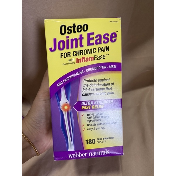 [Bill Canada] Viên uống xương khớp Osteo Joint Ease của Webber naturals 180v
