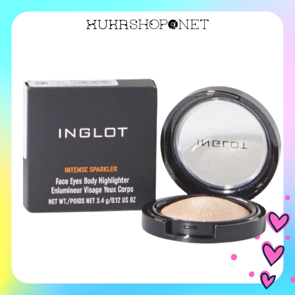 Nhũ bắt sáng Highlight Inglot Intense Sparkler Face Eyes Body Highlighter dành cho mặt và body 3.4g