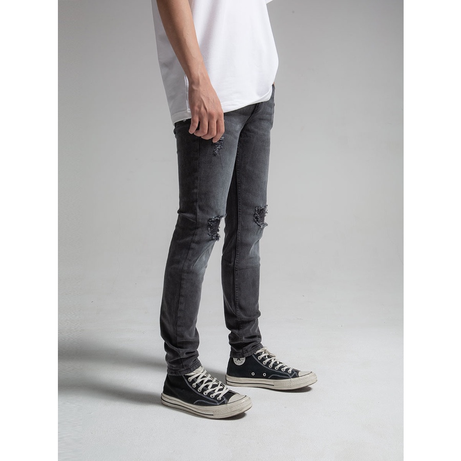 Quần Jeans The Denimaniac dáng ôm sát màu Dark Grey SS23 - 819 Skinny Fit