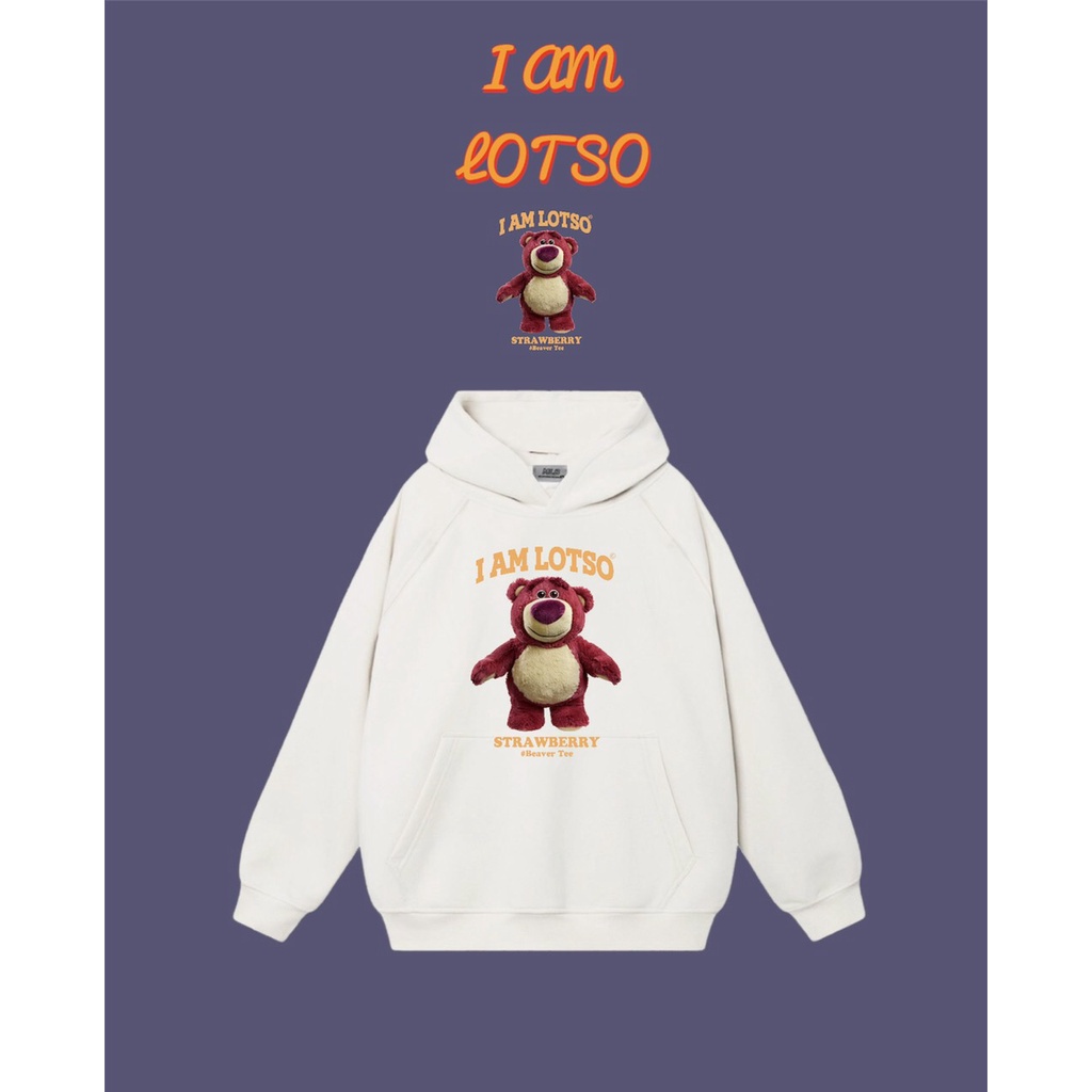 Áo Hoodie nỉ I AM LOTSO hảng nỉ bông nhiều màu sắc trẻ trung, Áo Hoodie Unisex Nam Nữ