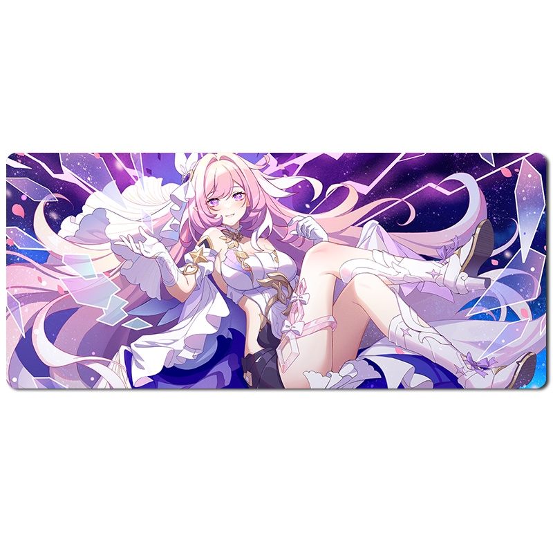 Elysia mouse pad Honkai Impact 3 custom Herrscher of Human:Ego keyboard pad goblin Raiden Mei anime Herrscher of Thunder new Herrscher game Bronya Zaychik table pad pink girl