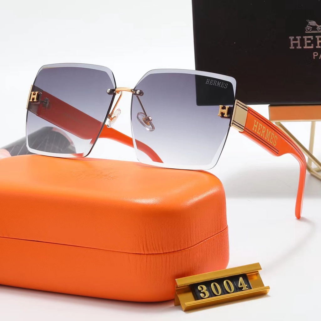Kính Mát Hermes Không Gọng Chống Tia uv400 Chất Lượng Cao Cho Nam Và Nữ