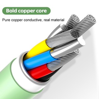 Cáp Sạc Nhanh 5A Cổng Micro USB Type C Bằng Silicon Mềm Cho iPhone