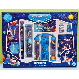 Bộ dụng cụ học tập cho bé trai, bé gái đóng hộp quà 8 món