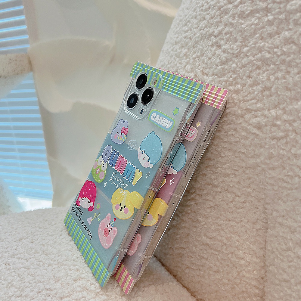 Ốp Lưng IPhone Túi Kẹo Dẻo Trong Suốt Gummy Cho Iphone 7 8 Plus SE X XS XS Max 11 12 13 14 Pro Max