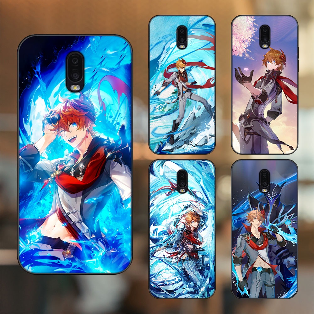 Ốp lưng Samsung J7 Plus viền đen in hình Tartaglia Childe Genshin Impact