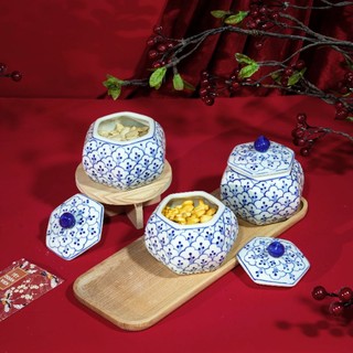 Hũ mứt vẽ tay Bát Tràng