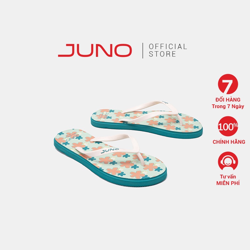 Dép Kẹp Nữ Thời Trang JUNO Hoạ Tiết DK096