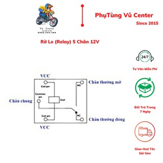 Rờ Le (Relay) 5 Chân 12V