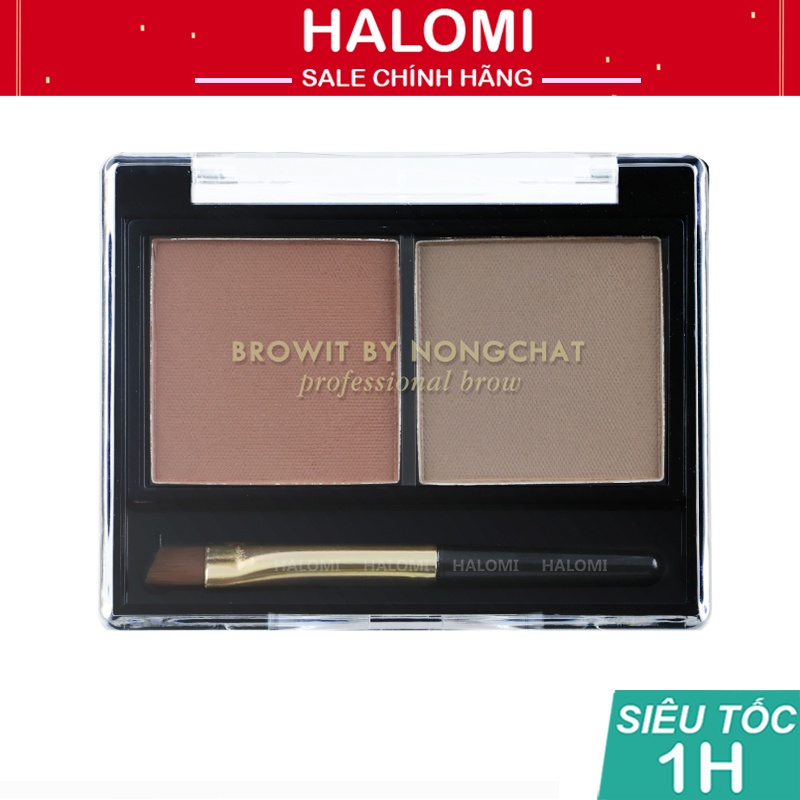 Bột Tán Mày Browit Nongchat Easy Drawing Brow Shadow 4g Free Brow Sticker HALOMI