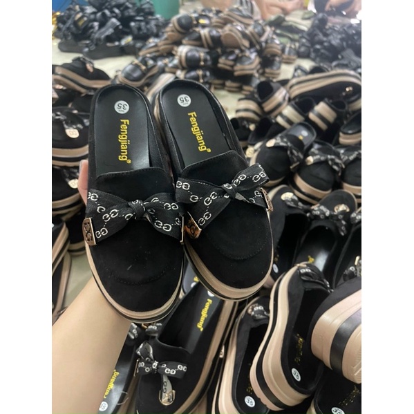 Giày sục nữ độn đế 7p cao cấp, sục nữ đế bánh mì siêu hot