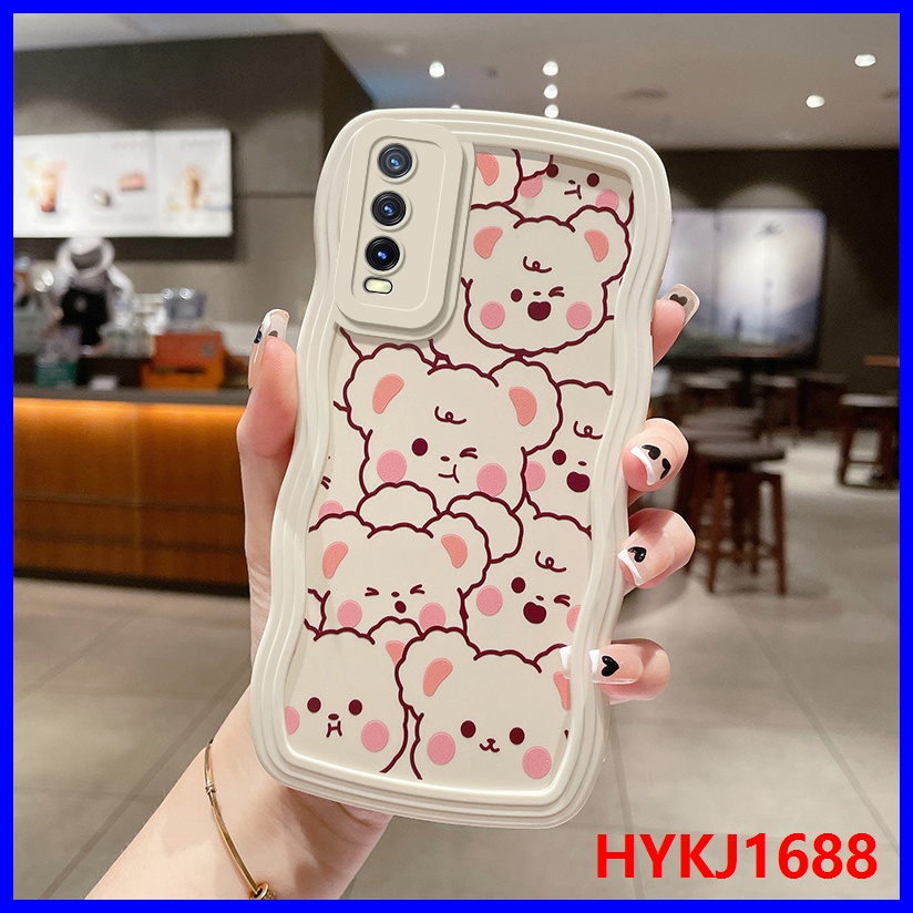 Ốp lưng Vivo Y12S ốp lưng Vivo Y20 ốp lưng Vivo Y20S V2043 Ốp Điện Thoại tpu Silicone Họa Tiết Gợn Sóng Cho Vivo Y12S Y20 Y20S V2026 V2029 V2043 KLQ
