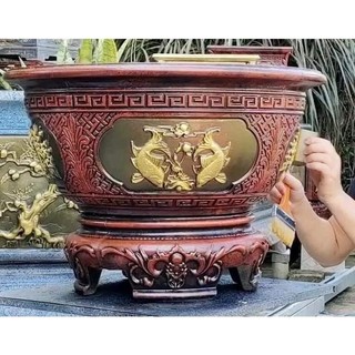 Khuôn chậu tròn rộng 62 cm hàng dày dặn