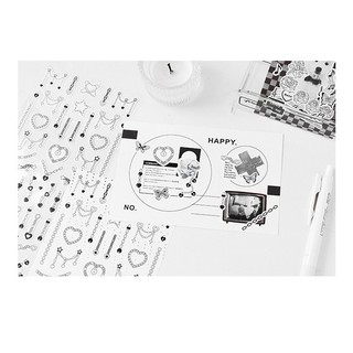 1 Sticker Dán Trang Trí Sổ Lưu Niệm
