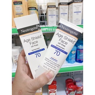 Kem chống nắng Neutrogena Age Shield Face Oil free Lotion Broad Spectrum SPF70