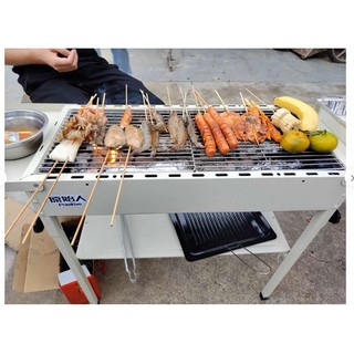  Bếp nướng than hoa BBQ ngoài trời cao cấp,bếp nướng gập gọn chất lượng hợp kim sơn tĩnh điện Pehouse 