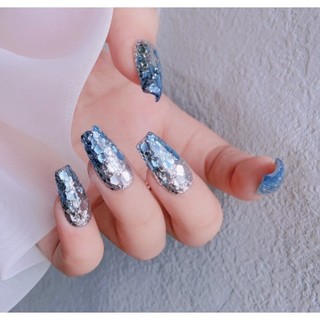 1 Lọ Sơn Móng Tay Màu Đỏ / Xanh Dương gradient