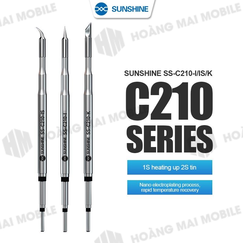 Mũi hàn C210 SUNSHINE (3 kiểu đầu)