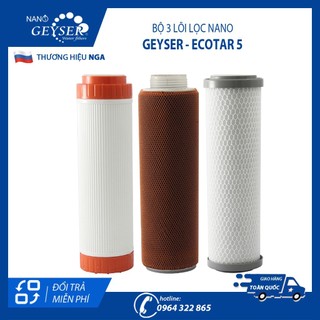 Bộ 3 Lõi Lọc Nano Geyser Ecotar 5