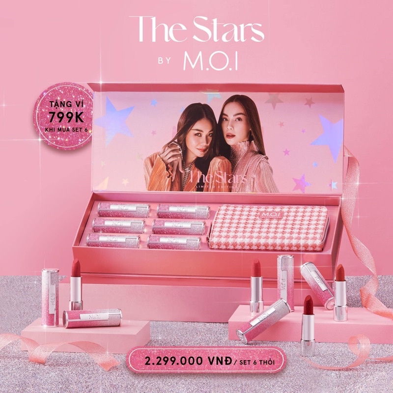 Son Thỏi the star bản giơis hạn mùa lễ hội x M.O.I ( set 6 thỏi)