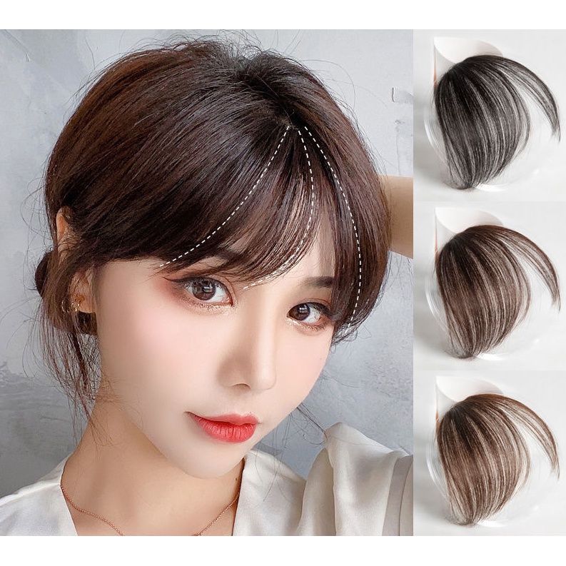 Tóc Mái Xiên Thưa Bằng Tóc Thật Không ( Pát - Ria ) WINA MT-0002